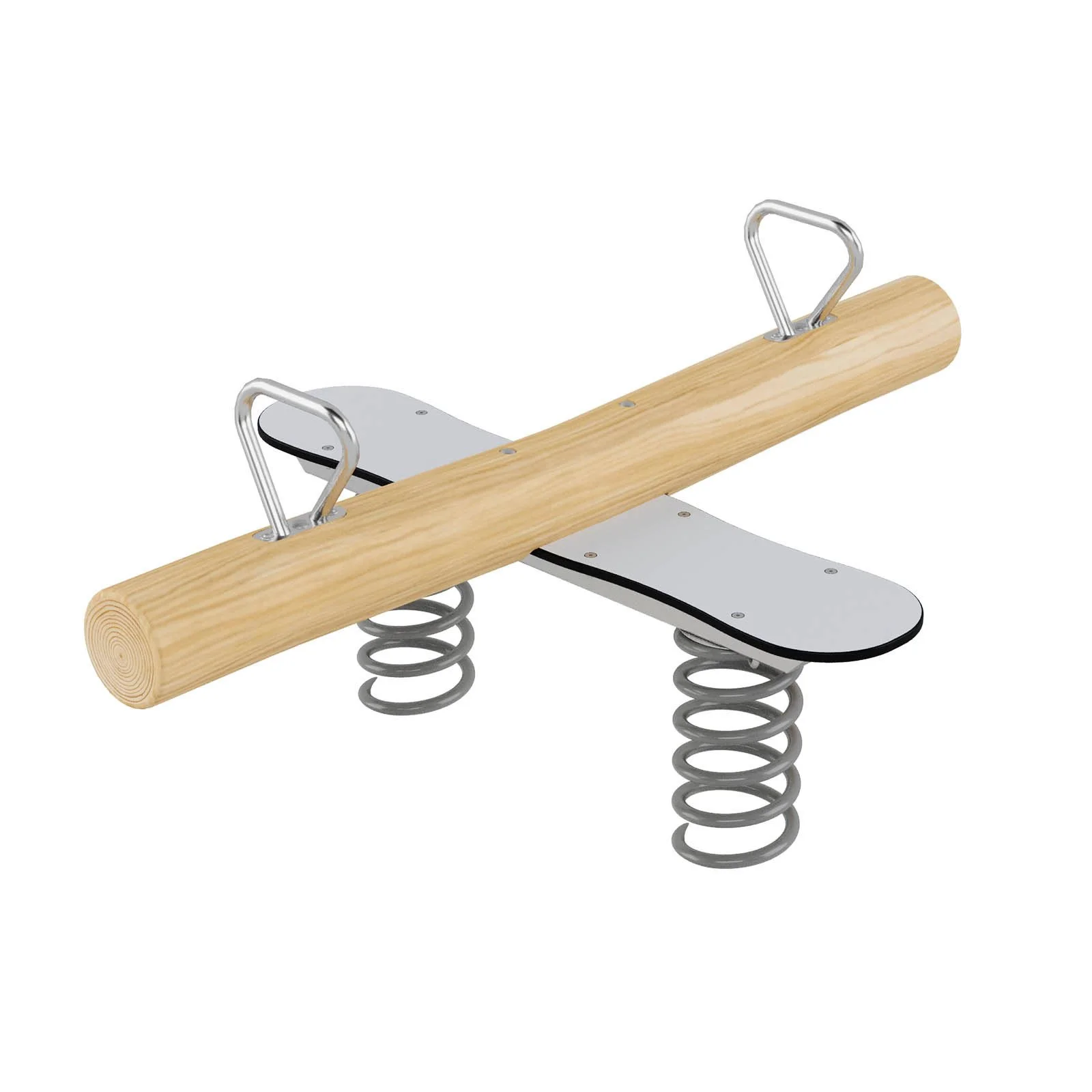 Robinio Spring Rocker 6810 for children aged 3–14, multi-user playground rocker supporting balance and coordination, designed for public spaces, EN 1176 compliant.