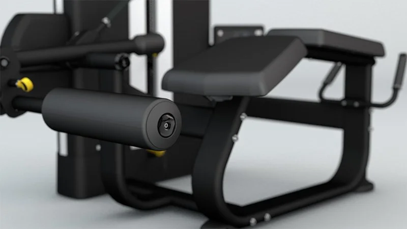 „MOVEMIA“ gulimas kojų lenkimo treniruoklis – jėgos treniruočių įrenginys sporto salėms ir treniruoklių centrams