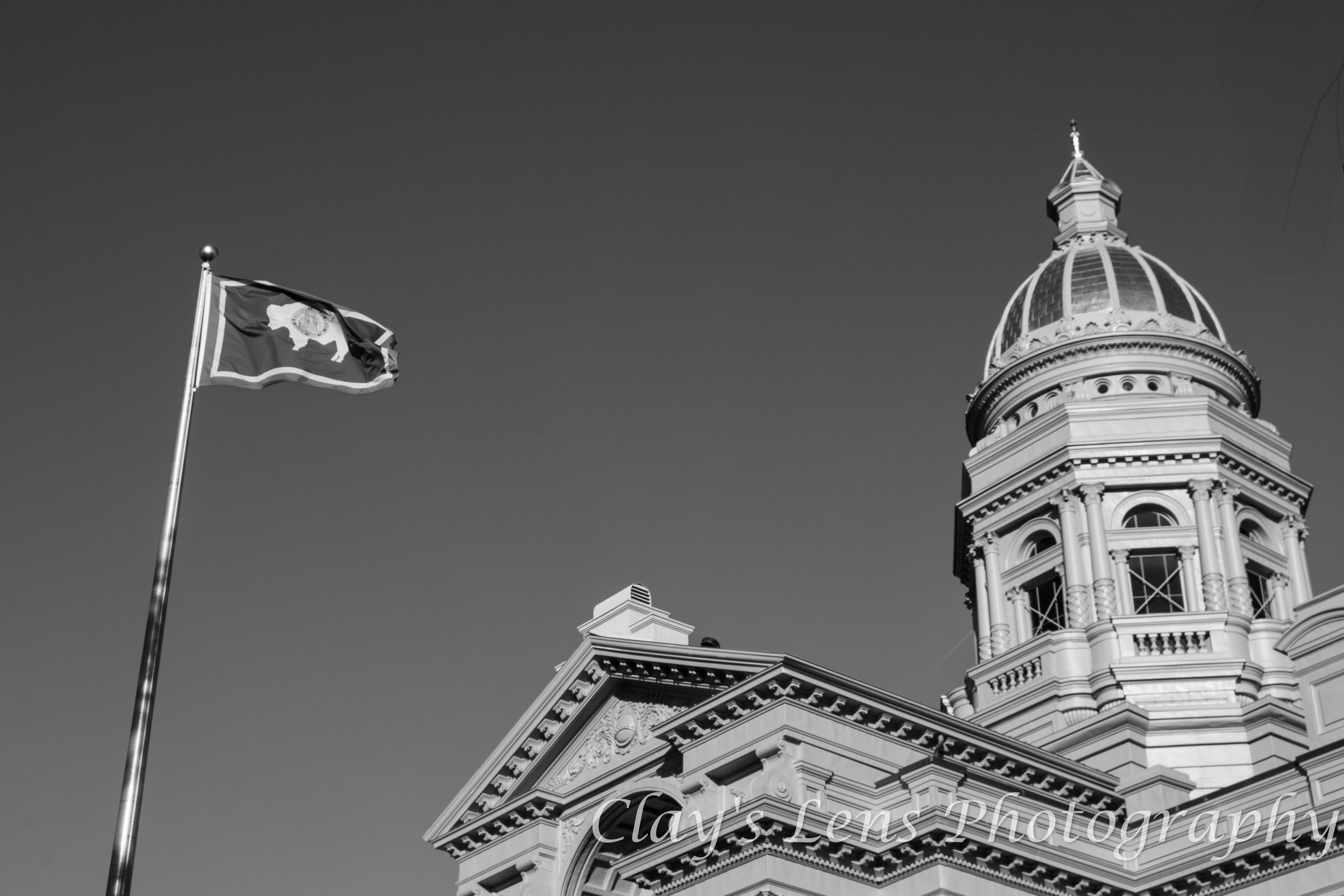 Monochrome Wyoming State Capitol WY preview.jpg