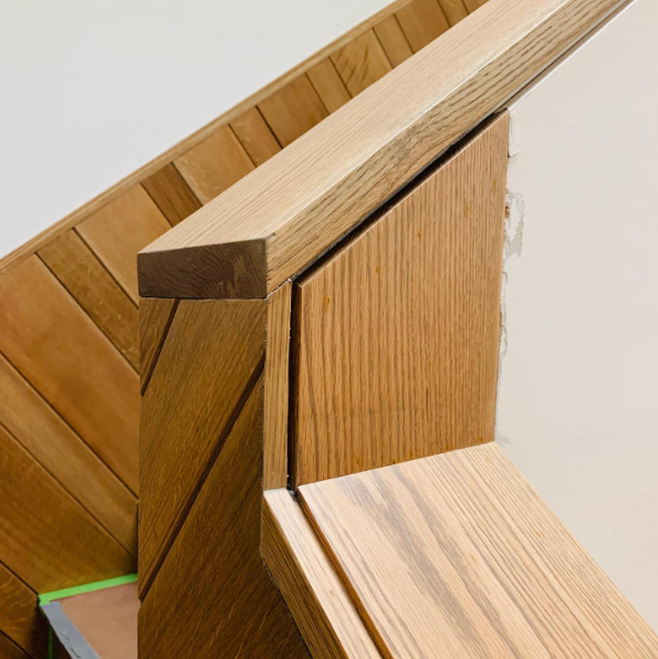 in progress, millwork detail