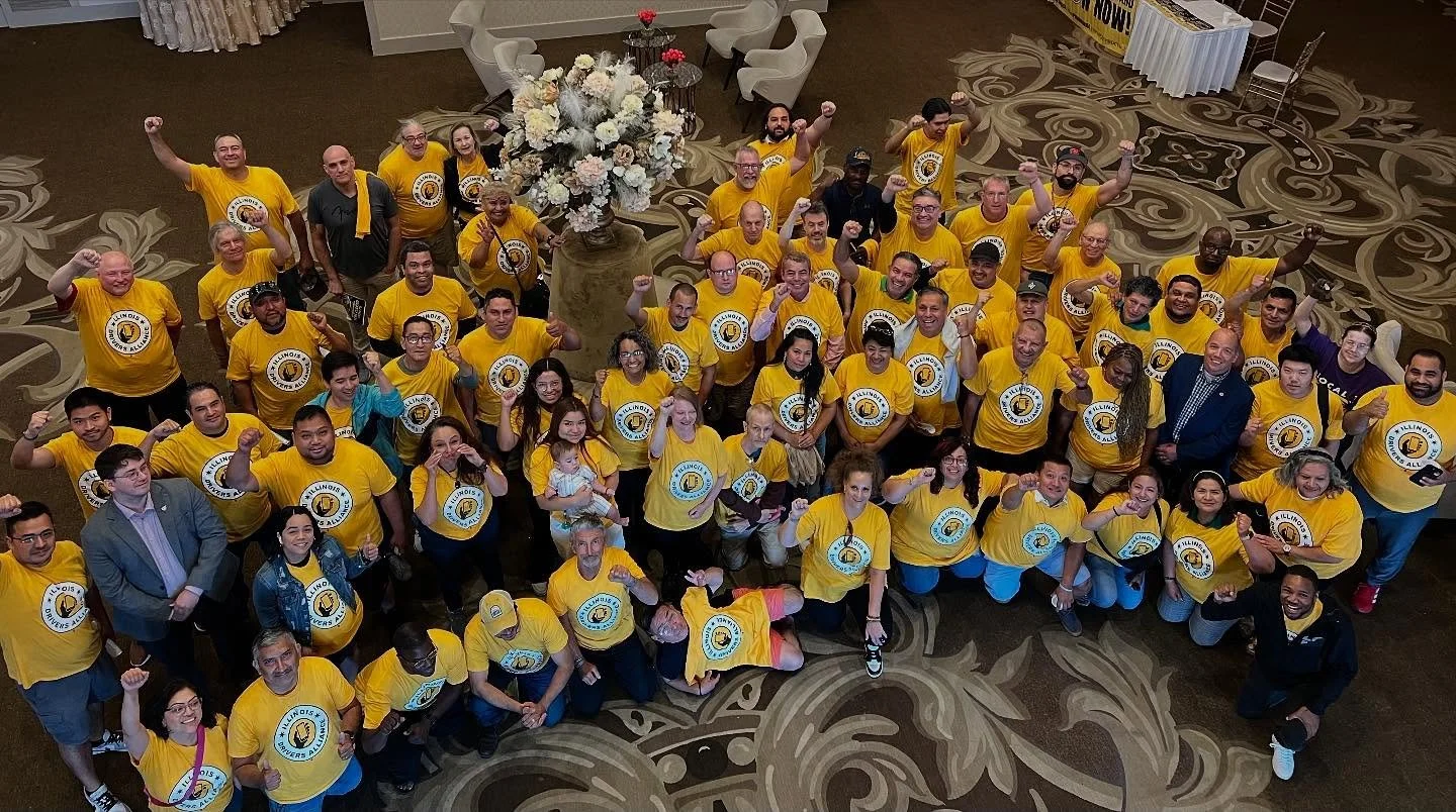 BUILDING DRIVER POWER! ✊🏻✊🏼✊🏽✊🏾✊🏿

Drivers from across Illinois are joining together today to learn and commit to the next steps towards building a union! For years, drivers have been underpaid, under protected, and undervalued &mdash; and we ha