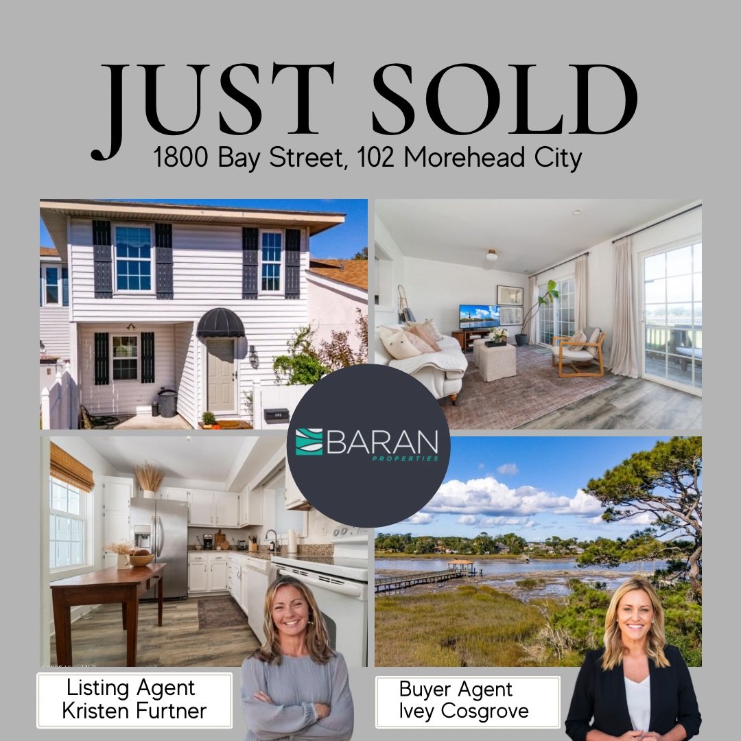 Well this one was extra sweet ✨ So many special people involved and exciting new chapters ahead. Grateful for the trust of both our buyers and sellers on this downtown Morehead City townhome. Moments like these never get old 🤍