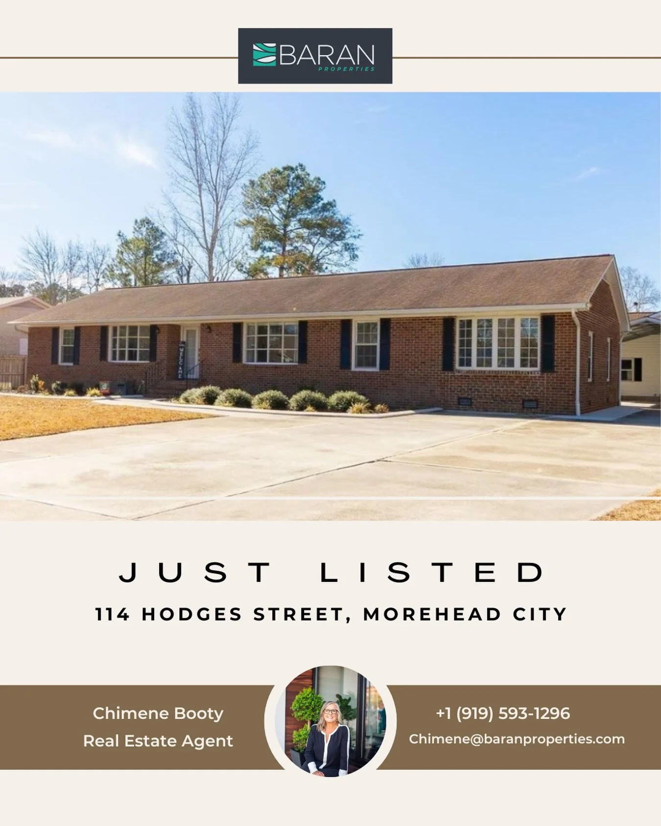 A home that just feels right 🤍 Beautifully updated all-brick ranch in Mitchell Village with flexible living spaces, thoughtful upgrades, and a backyard built for easy coastal living.

Contact Chimene for details! 
📞 +1 (919) 593-1296