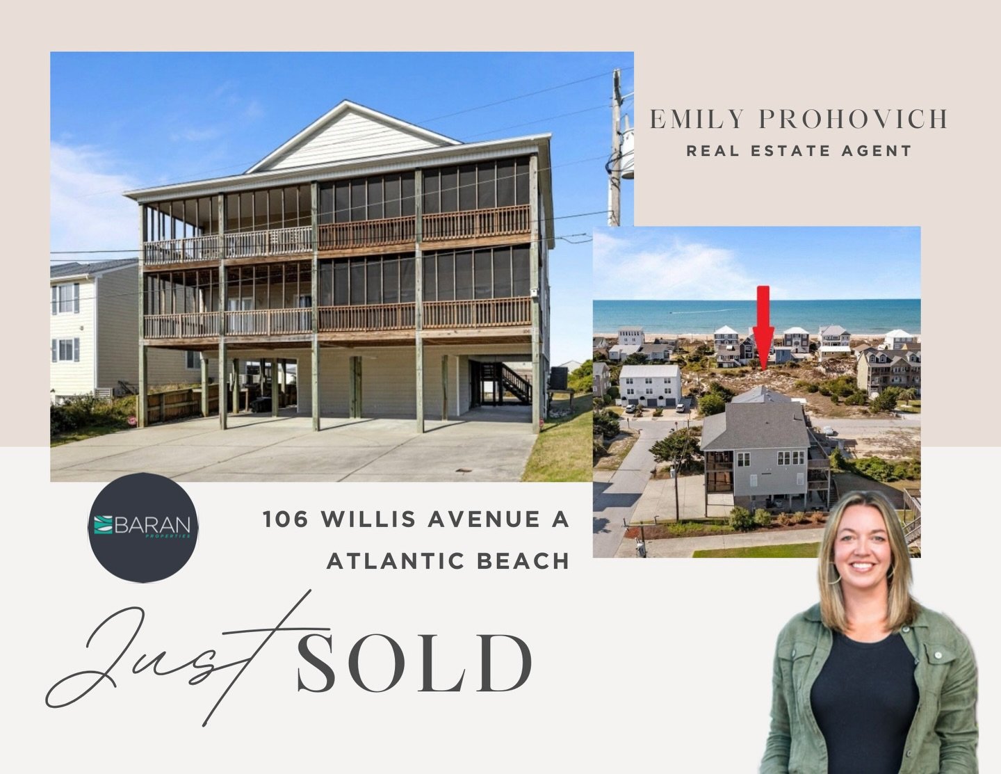 JUST SOLD 🎉 So excited for our buyers who secured a spot in a prime Atlantic Beach location 📍Just steps from the water, local favorites, and everything coastal living has to offer- this one was all about location, location, location 🌊✨

106 Willis