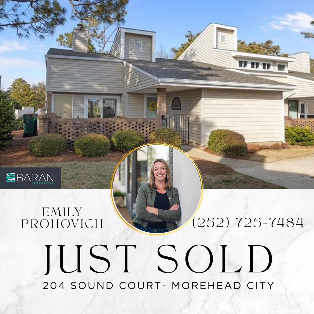 Some homes are special because of the house. Others are special because of where they are. 204 Sound Court had both. So excited for our buyers on closing on a home in the heart of Brandywine and starting their next chapter in one of Morehead City&rsq
