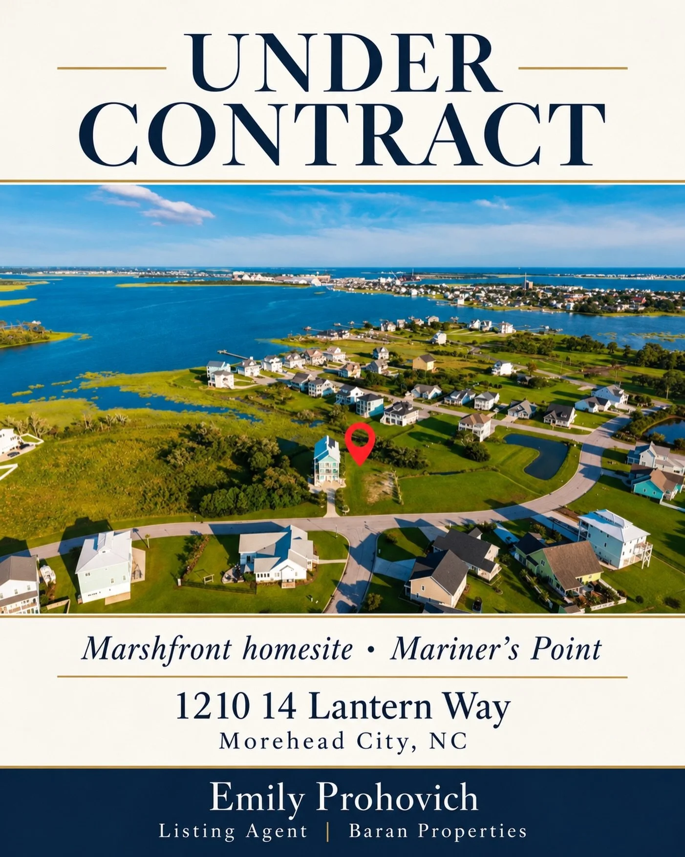 A little coastal dreaming just got one step closer to reality 🌊✨

This beautiful marshfront homesite in Mariner&rsquo;s Point is officially UNDER CONTRACT! Serene water views and a setting made for a future coastal retreat&mdash;there&rsquo;s so muc