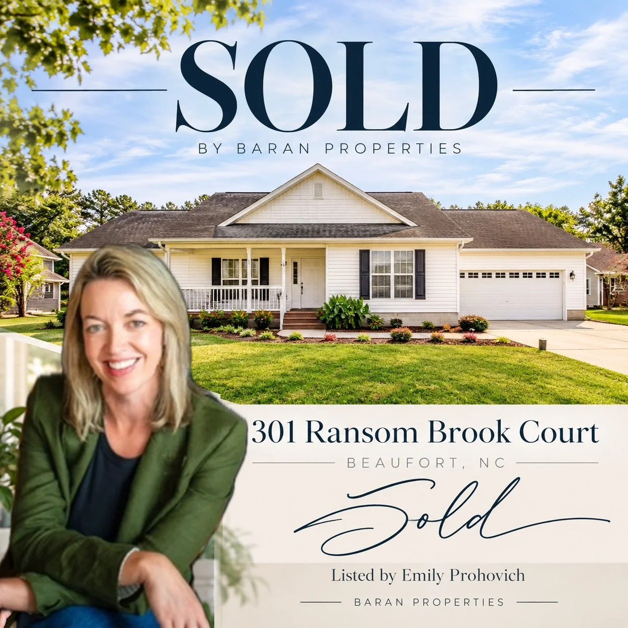 🏡✨ SOLD in Beaufort!

Another home officially SOLD, and another exciting chapter begins!

Congratulations to Emily&rsquo;s sellers on the successful sale of 301 Ransom Brook Court! 🎉

We&rsquo;re so grateful they trusted Emily Prohovich to guide th