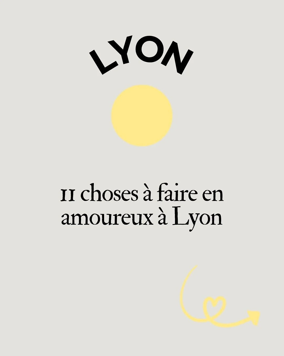 📍 Envie de vivre un moment unique &agrave; deux &agrave; Lyon ?

➡️ On t&rsquo;a pr&eacute;par&eacute; un guide des 11 choses &agrave; faire en amoureux dans la ville !

🍷 D&icirc;ner romantique, balade main dans la main, rooftop au coucher du sole