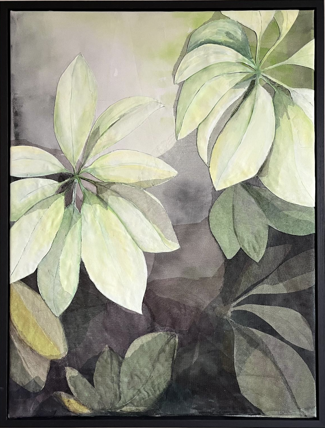 Framed textile artwork