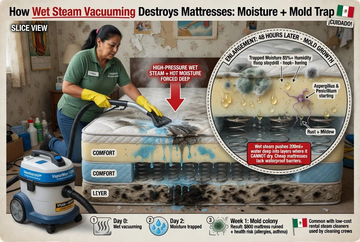 Can Steam Cleaning a Mattress Cause Mold? What Homeowners Should Know