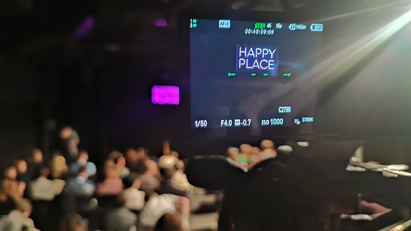 I had the absolute pleasure of shooting @forgetaboutthedog show 'Happy Place' this week. 🙃

It was such a fast moving ride through a not so far off sci-fi world full of music, hilarious performances, puppetry and more. Loved it.

#theatre #filming #
