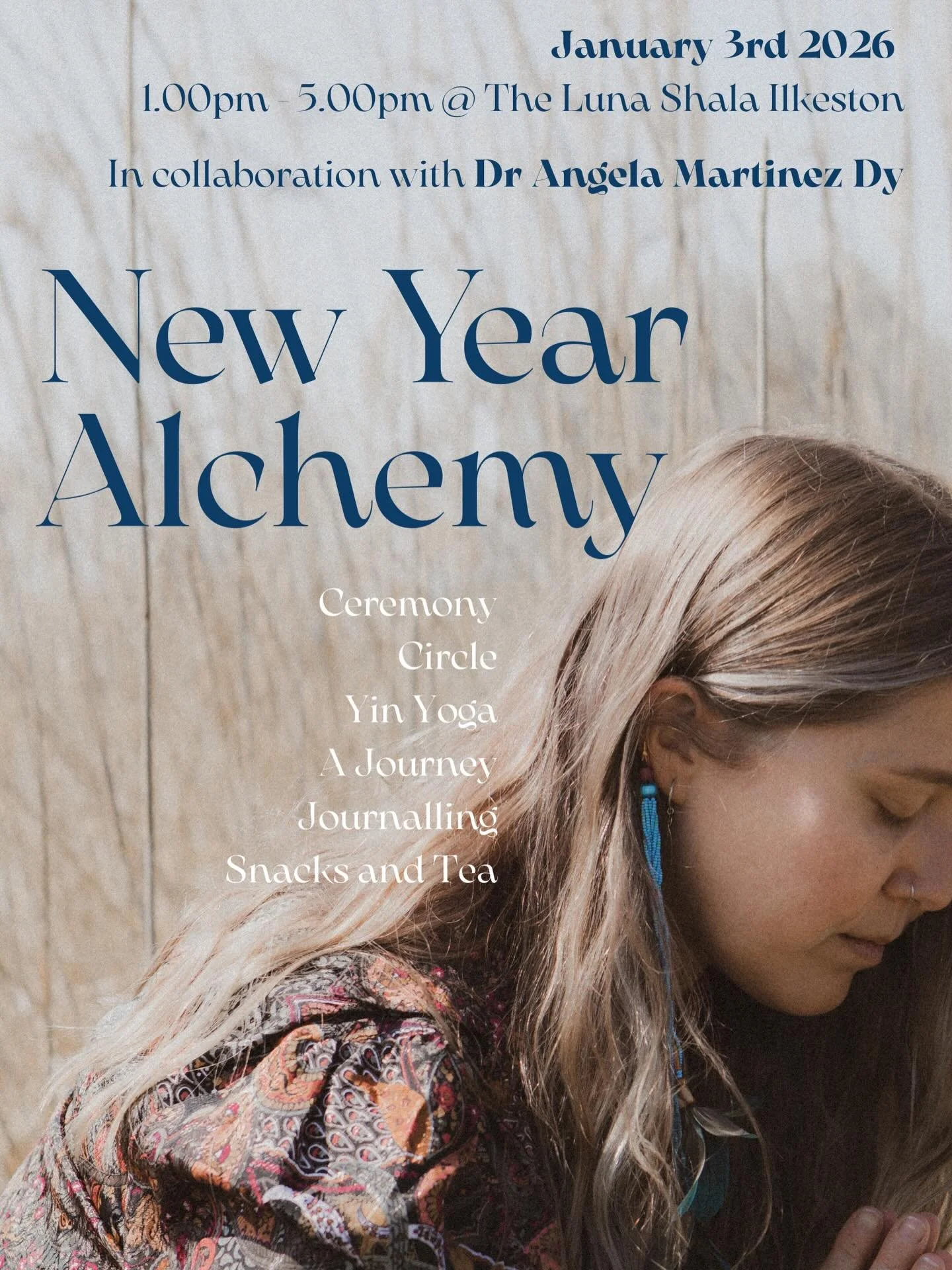 Heading back to one of my favourite spaces in Nottingham in the New Year @the_luna_shala 🔥⁣
⁣
New Year Alchemy ~ Four hours in circle together ~ Yin Yoga, Shamanic Magic, Journalling, tea and treats. ⁣
⁣
I am delighted to be joined by my good friend