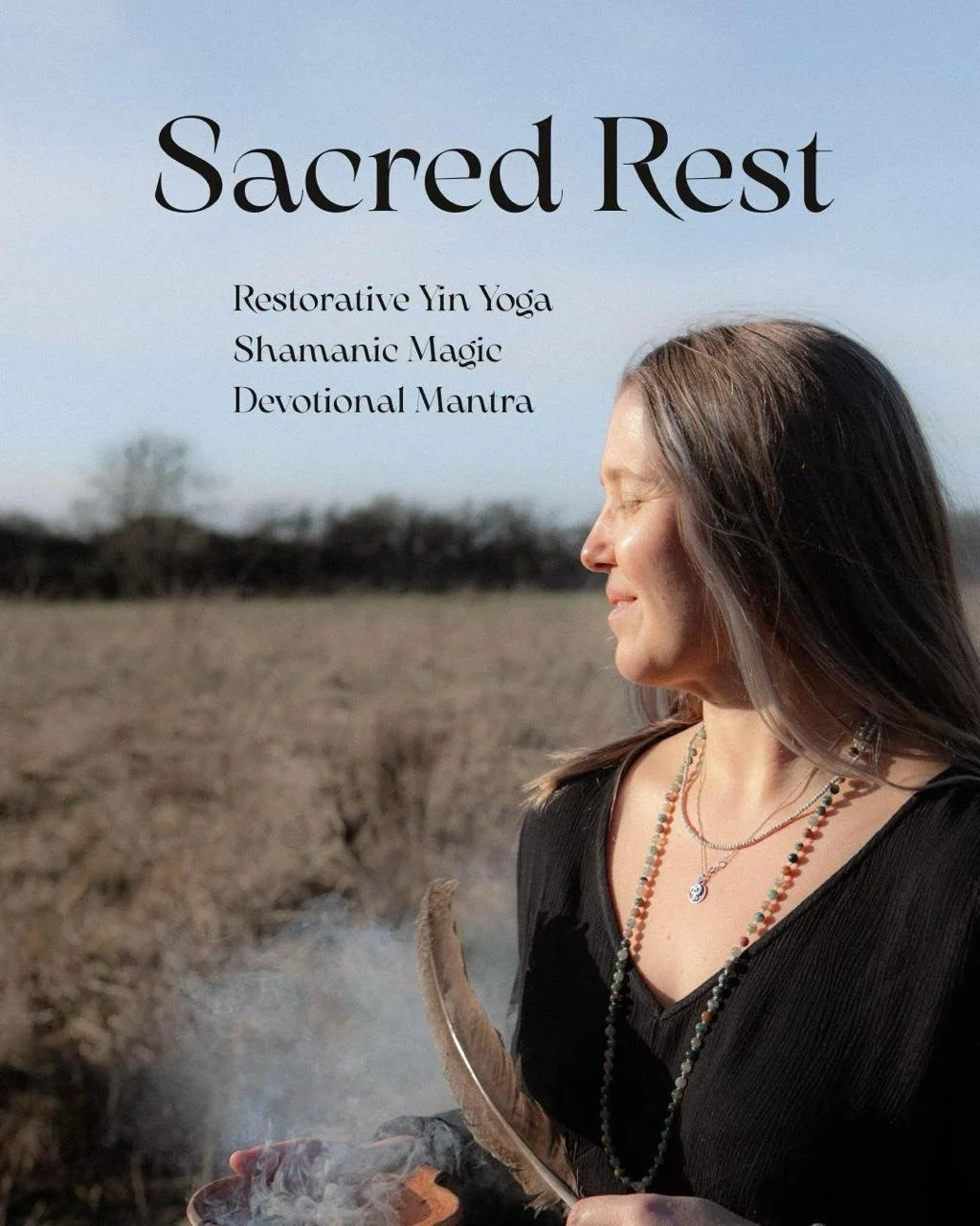 June&rsquo;s Sacred Rest is open to book at my home shala. 
⁣
Sacred Rest ~A Journey Home⁣ 🪶✨
⁣
Restorative Yin Yoga, Shamanic Magic and Mantra ~ A 90 Minute Practice⁣
⁣
Sacred Rest is a 90 minute practice that I have created for radical rest. Throu