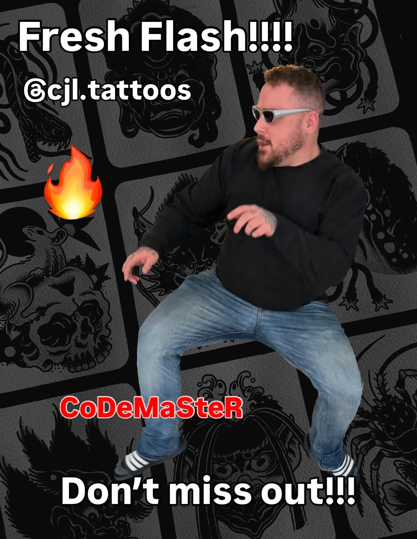🔥 𝐇𝐎𝐓 𝐅𝐈𝐑𝐄 𝐀𝐋𝐄𝐑𝐓 🔥

Courtesy of the CodeMaster himself &mdash; @cjl.tattoos

Cody&rsquo;s been grinding behind the scenes for the last couple months, putting together a stack of absolute heaters&hellip; and they are DOPE AF. 💀⚡️

If yo