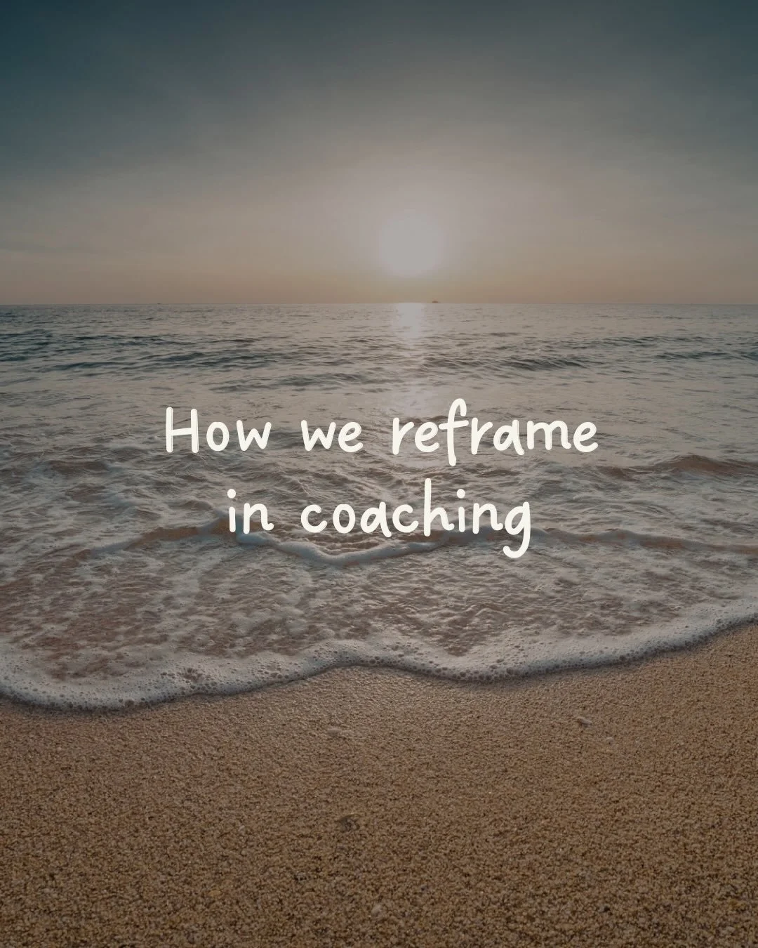 One of the things we explore in coaching is how to reframe limiting beliefs. It is one of the most powerful things you can learn to do. 

So often it&rsquo;s our own beliefs that are holding us back from where we want to be. By working with me, we&rs