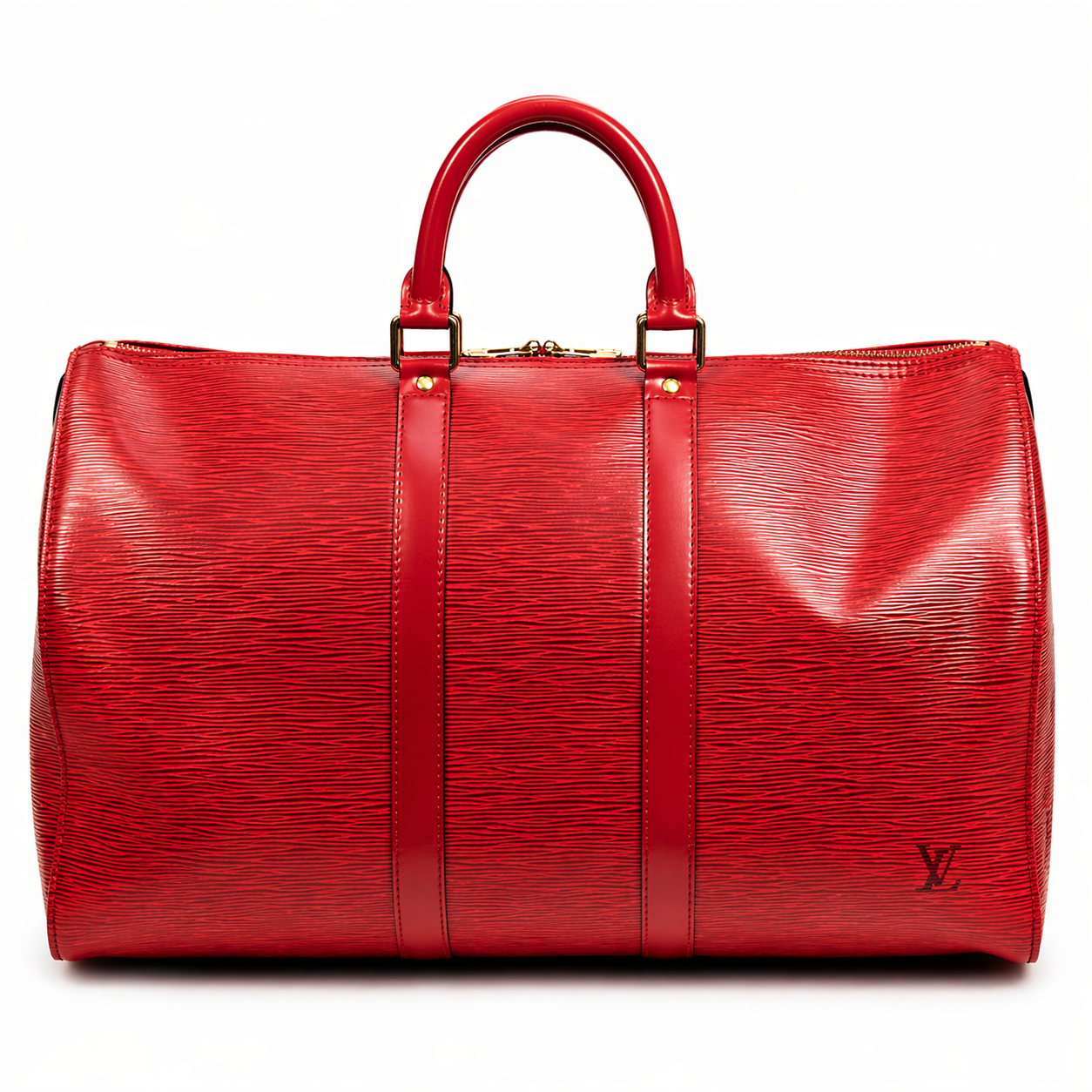Louis Vuitton Duffle Red Epi