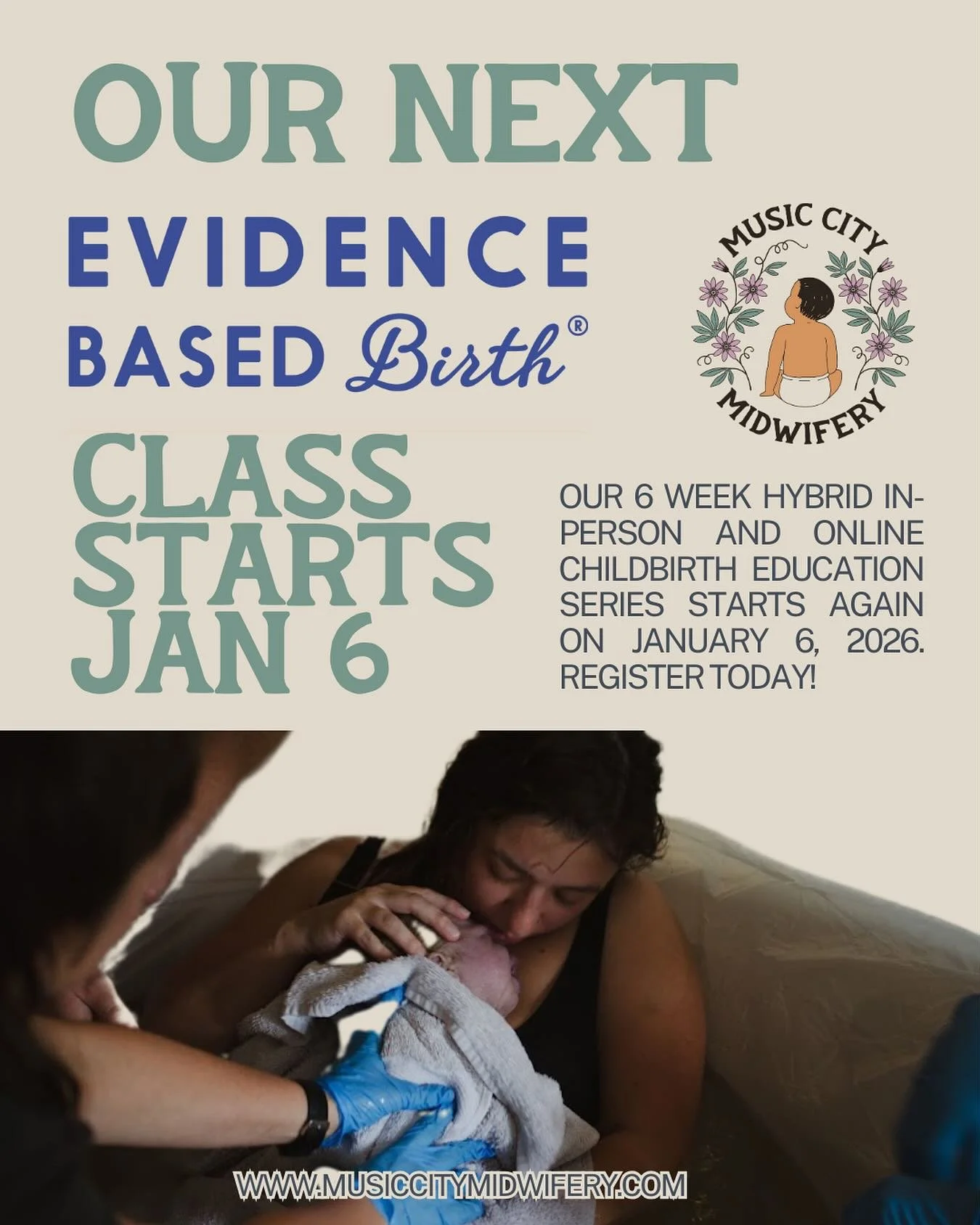 There&rsquo;s room for a couple more families in our next Evidence Based Birth cohort starting on January 6th! This class is facilitated by Licensed Midwife and longtime doula Arielle, and covers the highest quality, up-to-date information and time-t