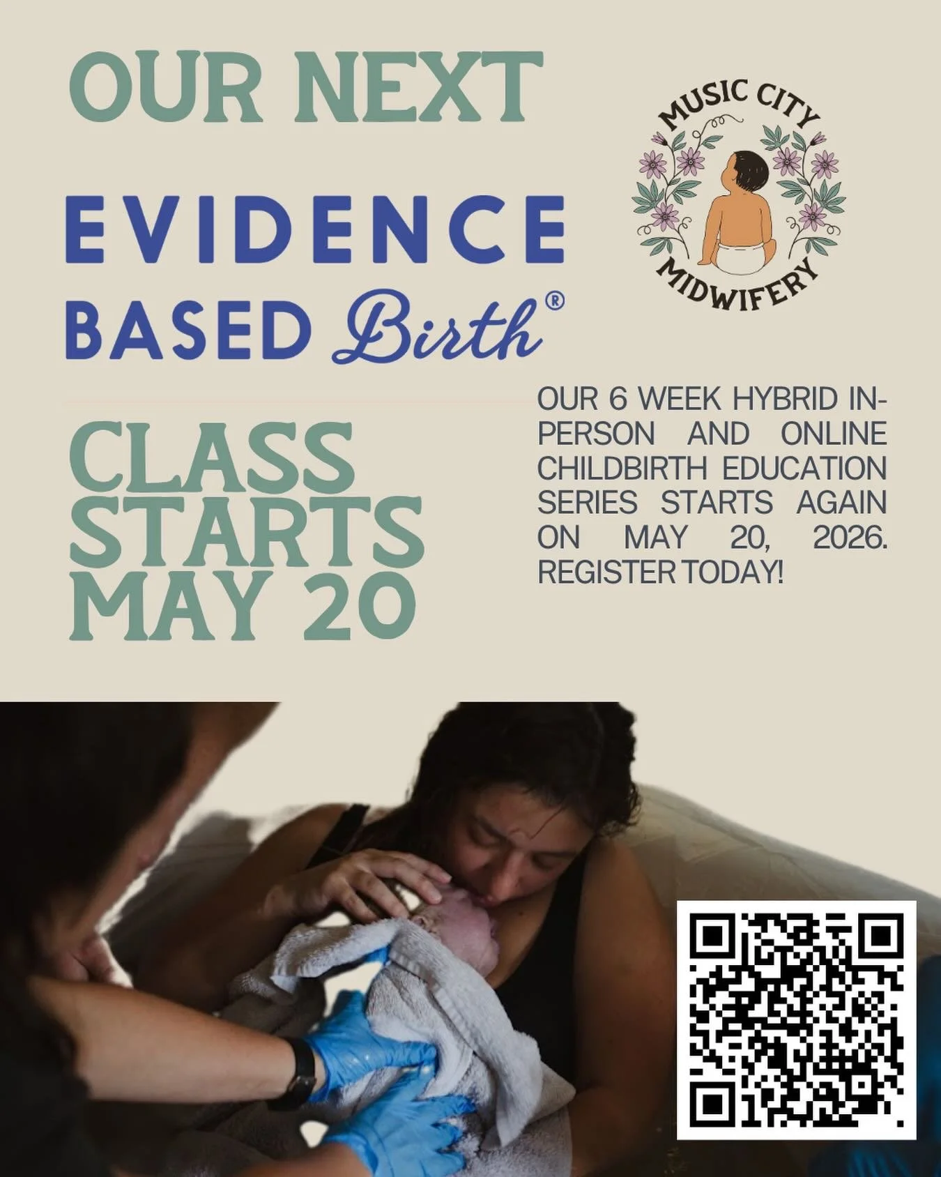 It&rsquo;s that time again! Our next @ebbirth class is starting next week on Wednesday. We meet in-person for the first and last class of the cohort so that we can practice hands-on comfort measures and connect. We meet over Zoom in the four weeks be
