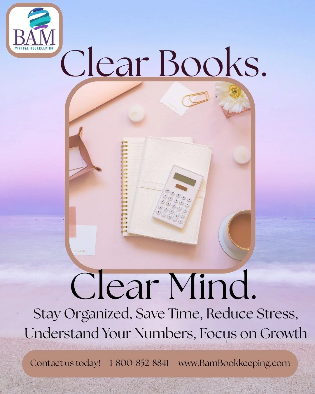 ☀️ YOUR BUSINESS IS GROWING&hellip;
But are your books keeping up? 👀📚

Between invoices, payroll, expenses, reconciliations, and tax prep &mdash; bookkeeping can start feeling like a full-time job on top of your actual full-time job.

That&rsquo;s 