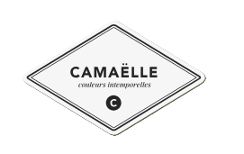 Logo avec le texte 'Camaëlle, couleurs imperméables'