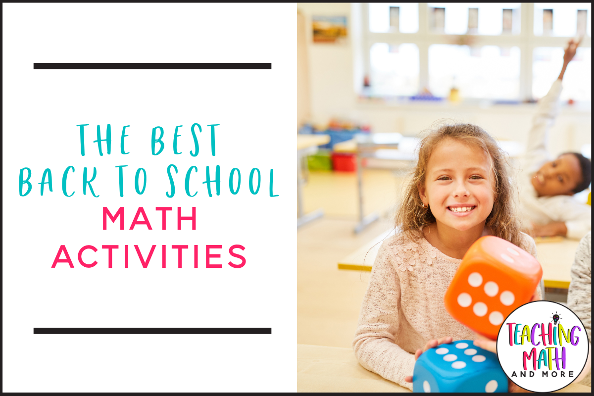 The Best Back to School Math Activities