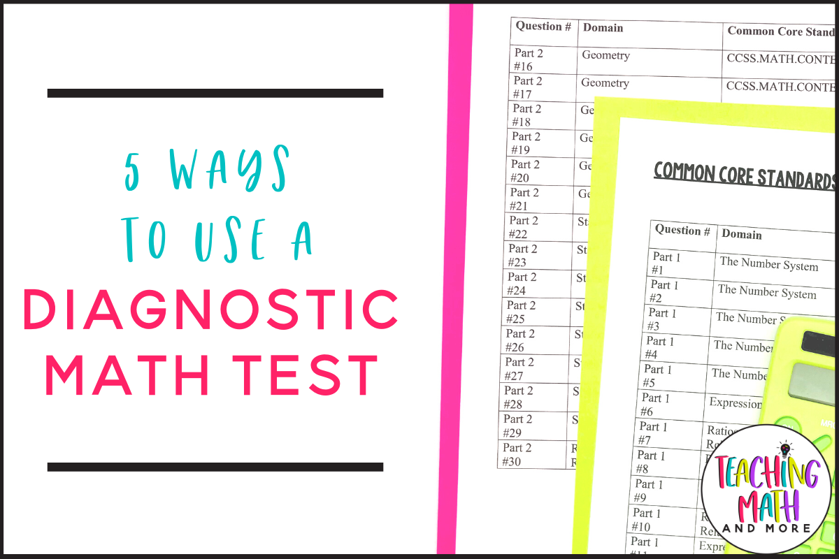5 Ways to Use a Diagnostic Math Test