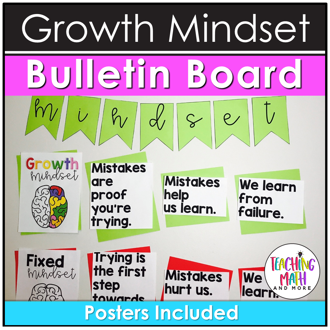 Classroom Growth Mindset BUNDLE 1 Growth Mindset Bulletin Board.png