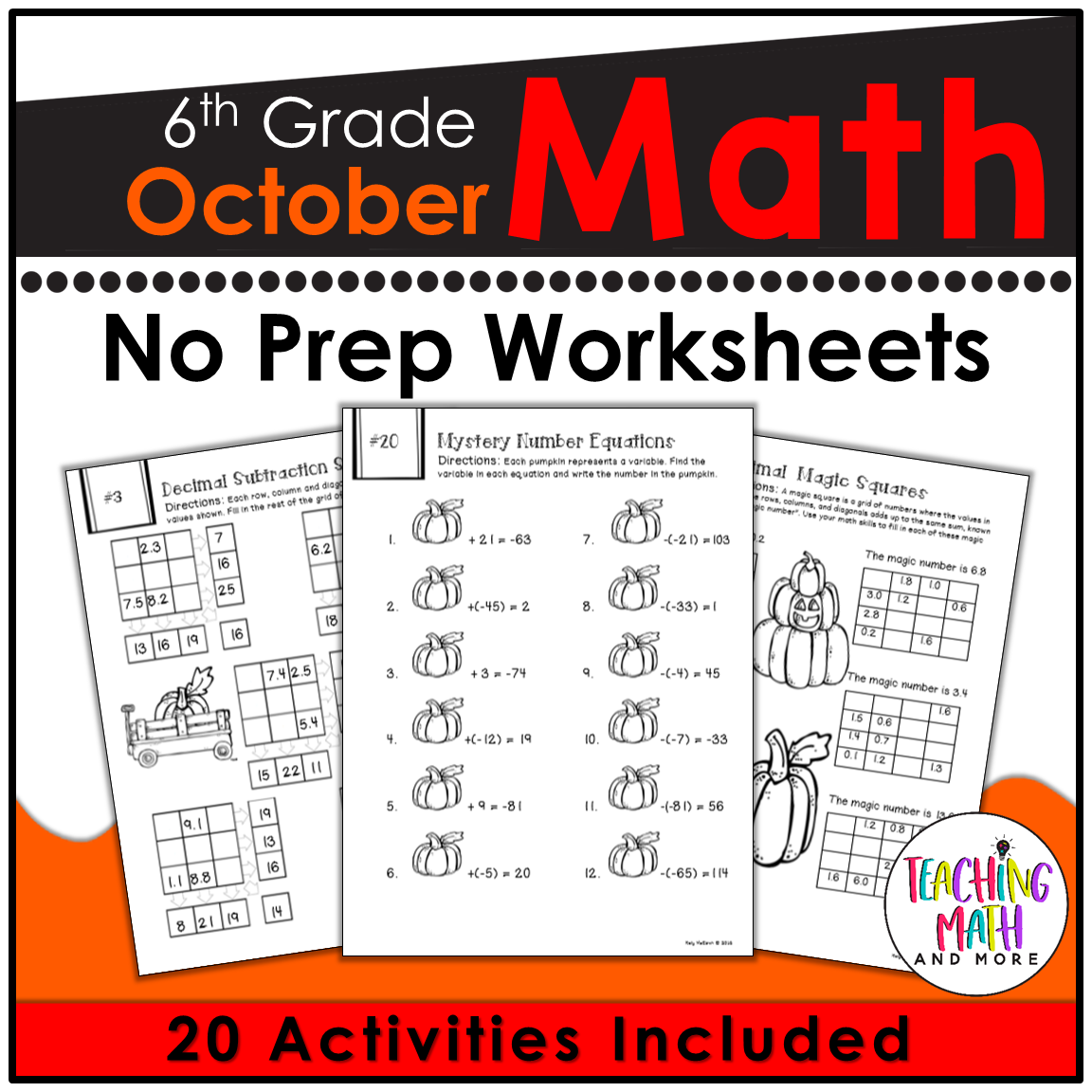 October Math Packet G6 by TMAM.png