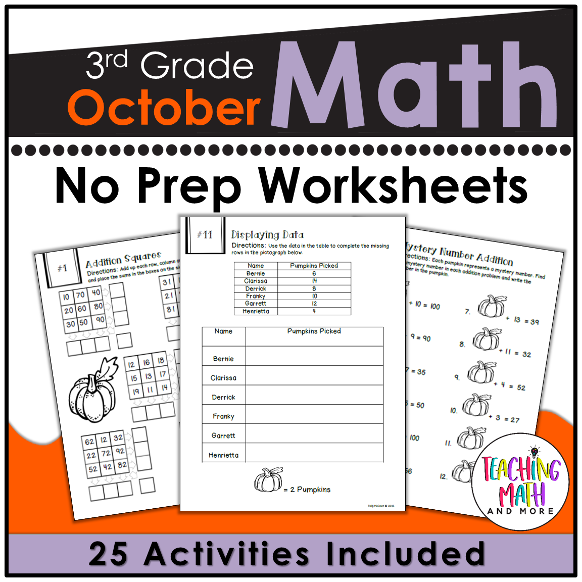 October Math Packet G3 by TMAM.png