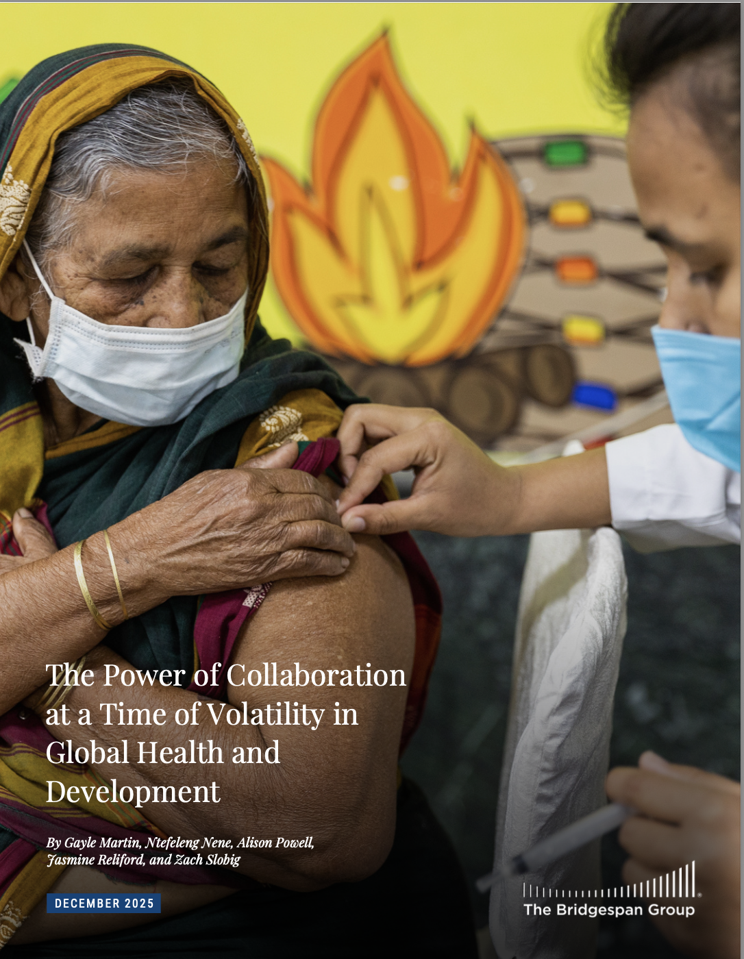 Cover of Bridgespan article: The Power of Collaboration at a Time of Volatility in Global Health and Development