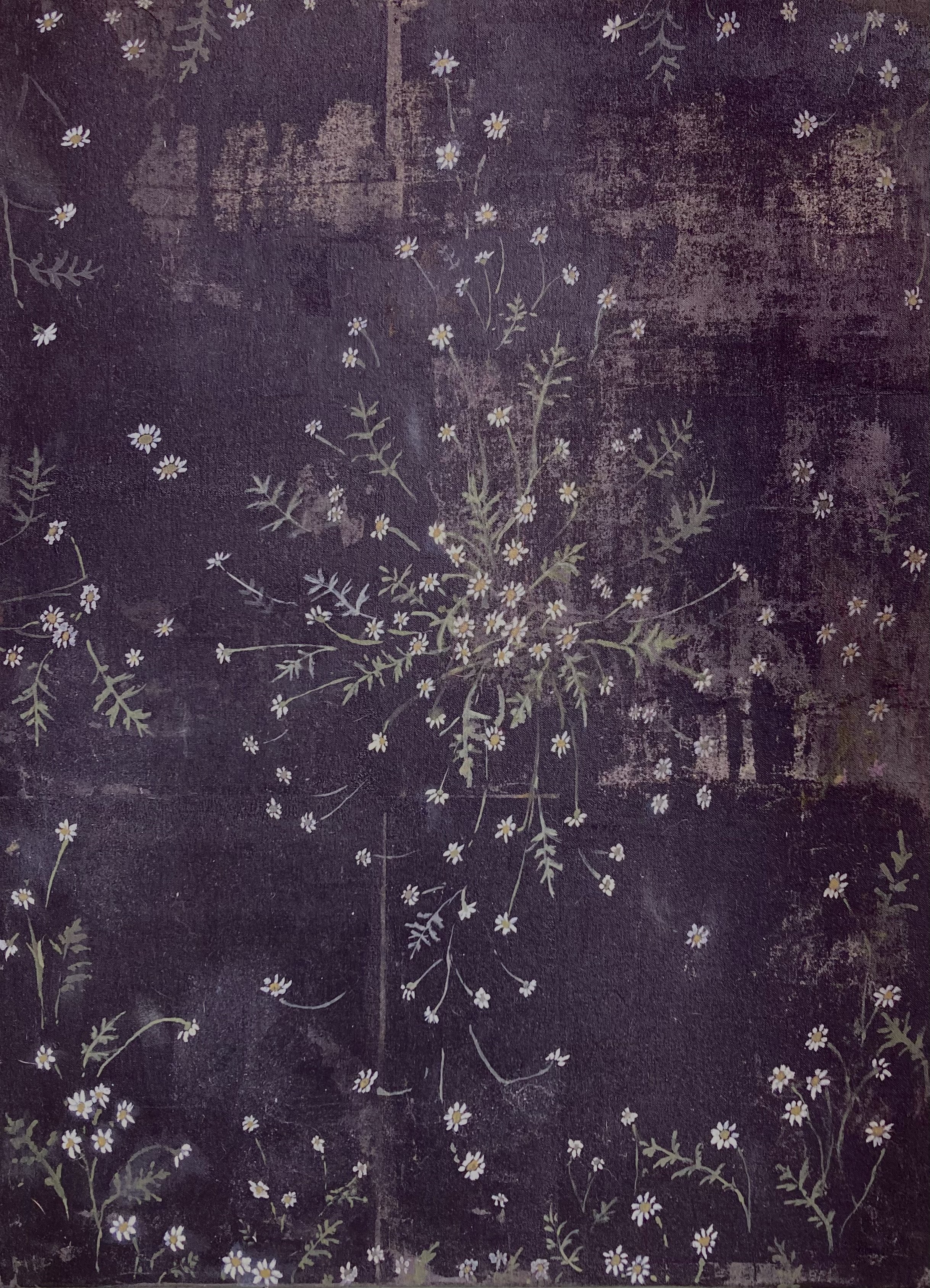 An Elastic Universe: A Study of Resistance
Eco Paint on Organic Canvas, Salvaged Wood, 18” x 24 ½”
