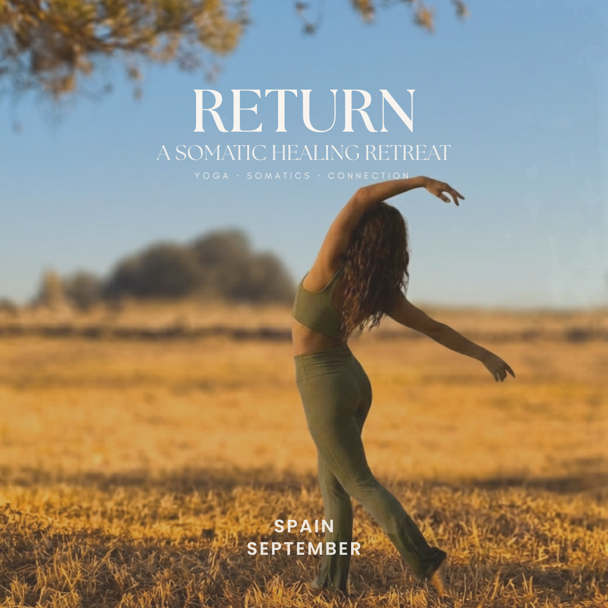 Somatic healing retreat in Spain with mindful movement, yoga, and embodiment practices