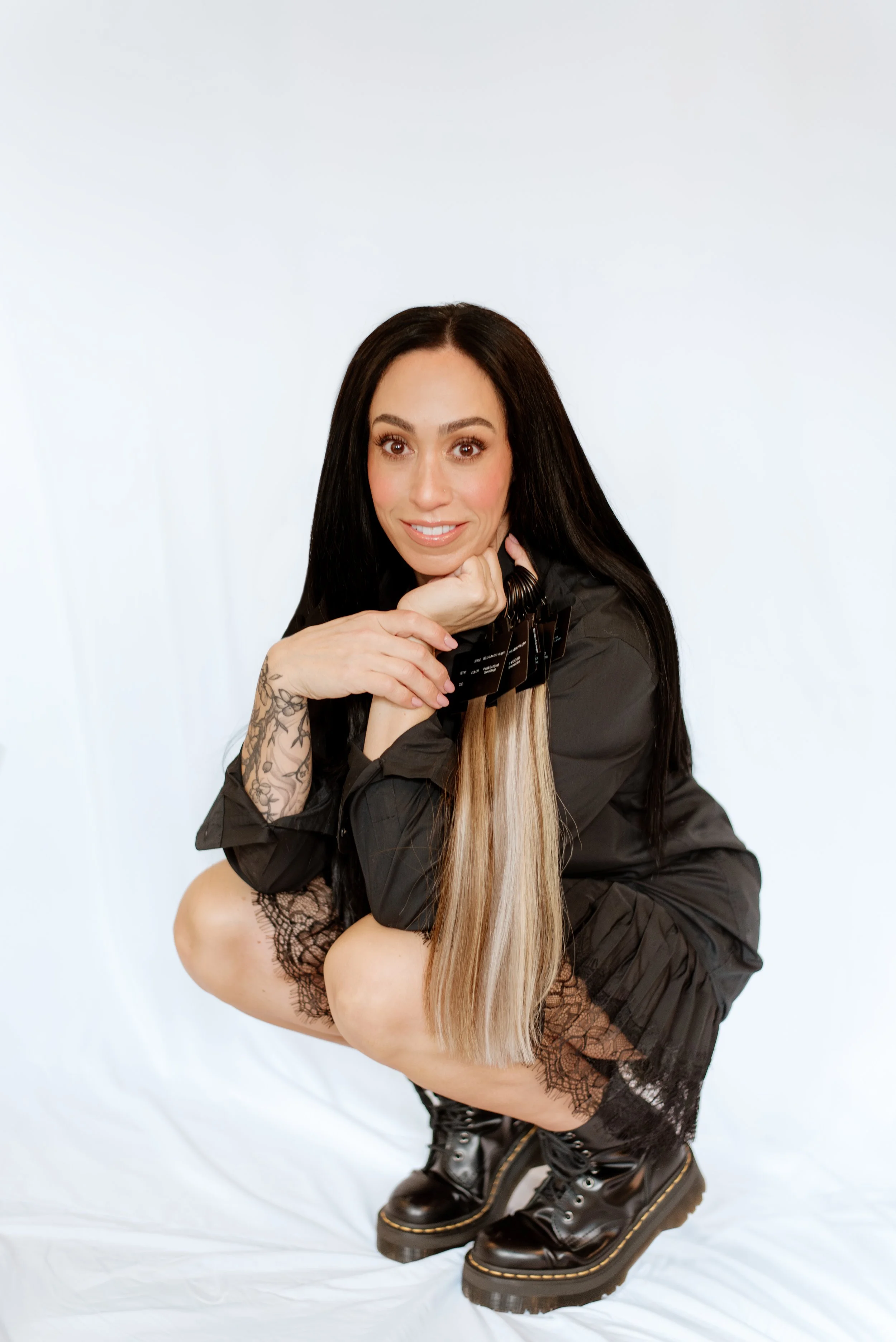 Custom hair color and styling by Carbon Halo in Apex North Carolina