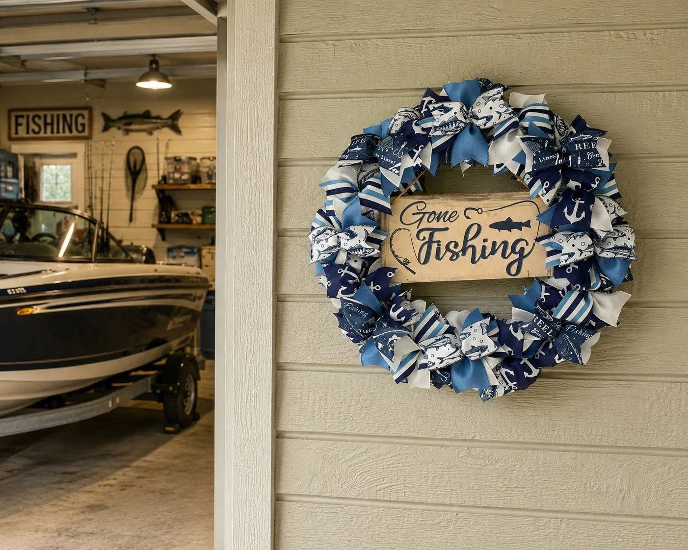 Gone Fishing in Blue