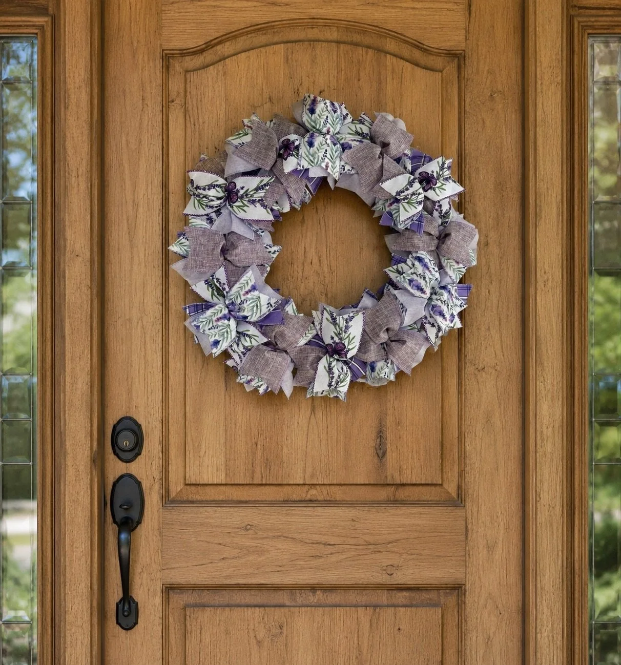 Lavender Butterfly Garden Wreath