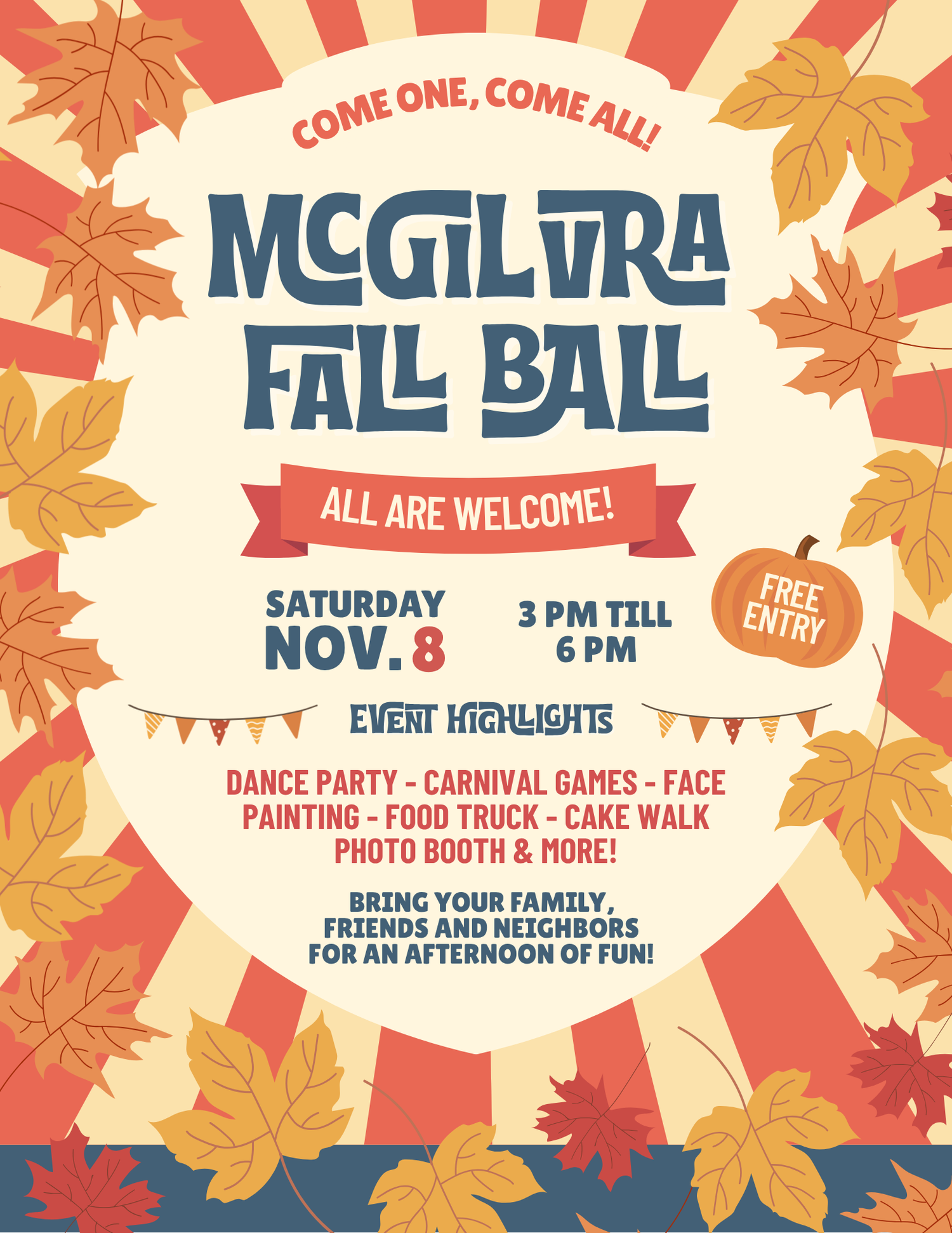 McGilvra Fall Ball event flyer