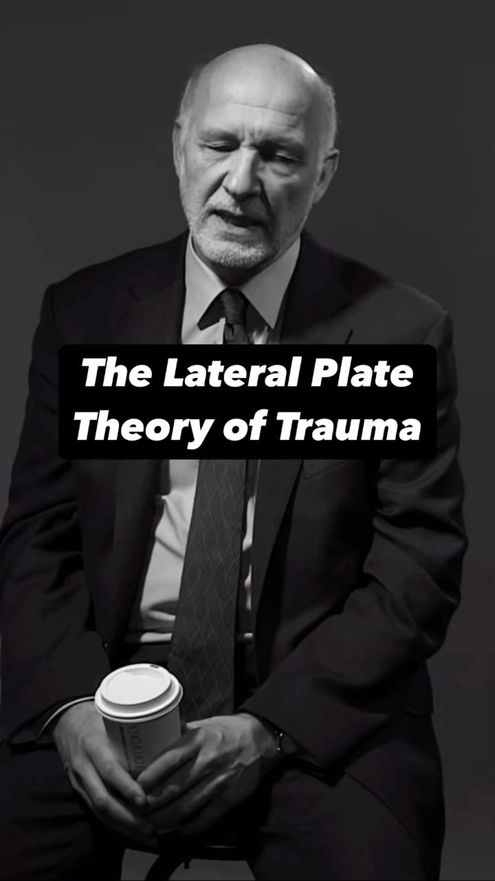 Lateral Plate Trauma Theory:
People don’t break from head-on attacks.
They collapse when the structures beside them fail.
Moments of misattunement.
The partner who ghosts mid-argument.
The father who was physically present but emotionally absen