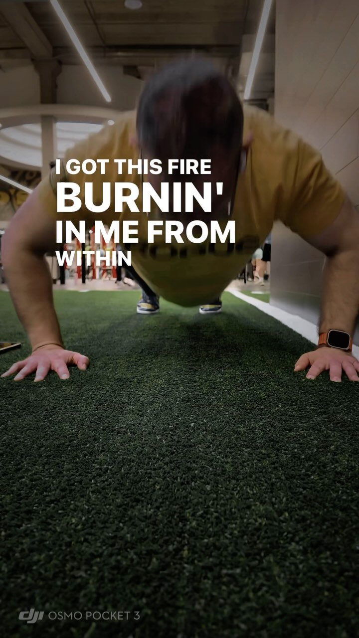 “I got this fire burnin’ in me from within…”
Recalibration isn’t just mental—it’s physical, strategic, and relentless. Every pushup, every rep, every drop of sweat is a layer shed. The old version gets left