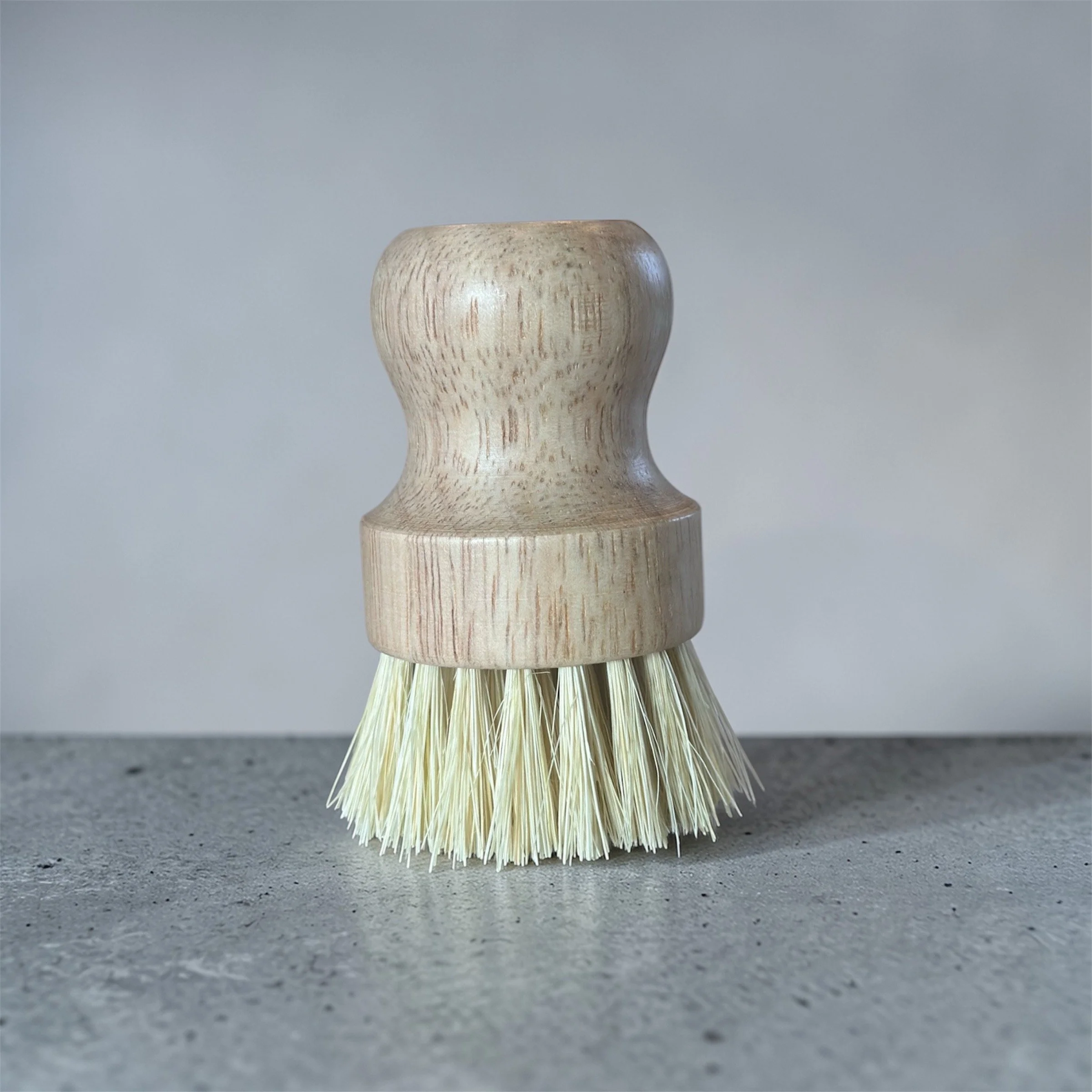 Wooden Bamboo Scrub Brush with Natural Sisal Bristles