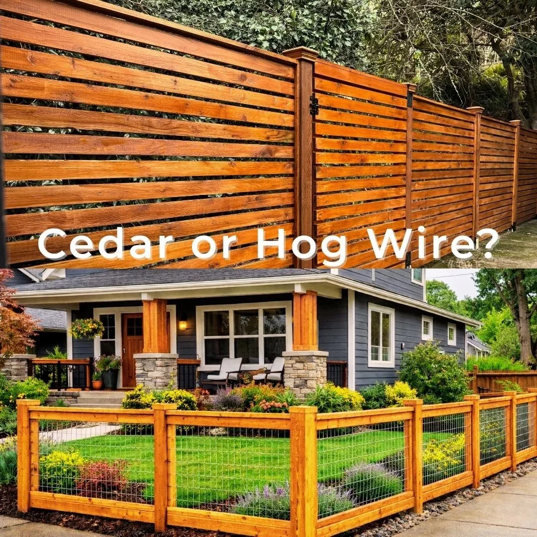 Cedar Privacy Fence vs Hog Wire Fence: Which Is Right for Your Property?