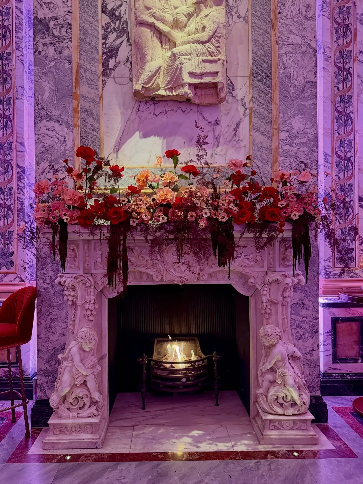 Fiery red and grounding brown flowers for a Galantine&rsquo;s Day celebration for @meta with @wearefamilylondon &hearts;️

13th Feb ❤️&zwj;🔥

Venue: @bacchanalialdn