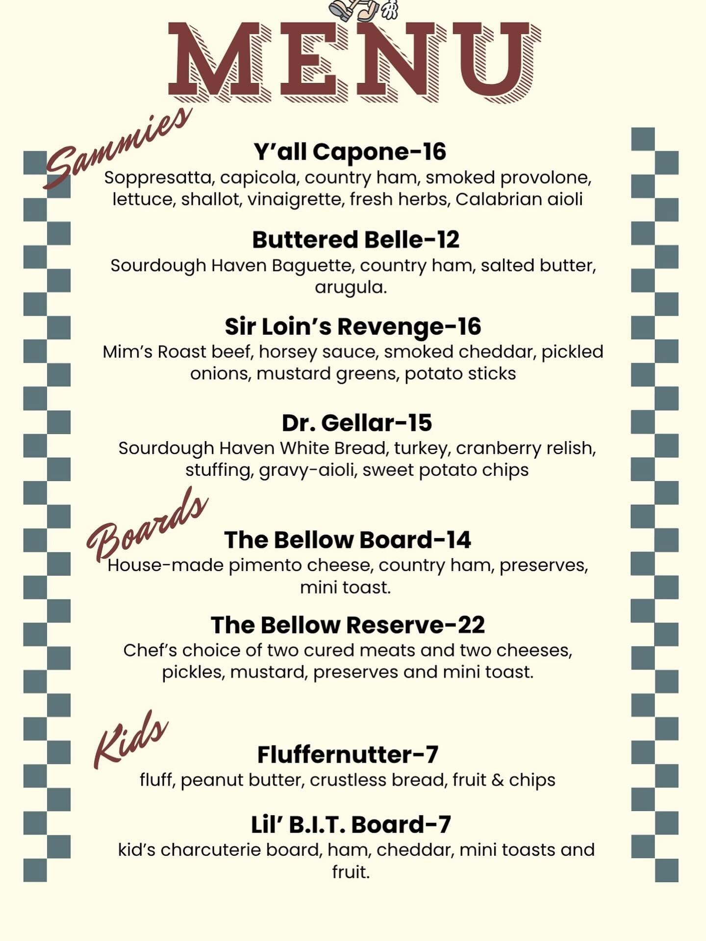 New sandwich drop!! Come check out our two new sandwiches. Sir Loin&rsquo;s Revenge and the Dr. Geller! Sandwiches available until sold out every day! 🔥