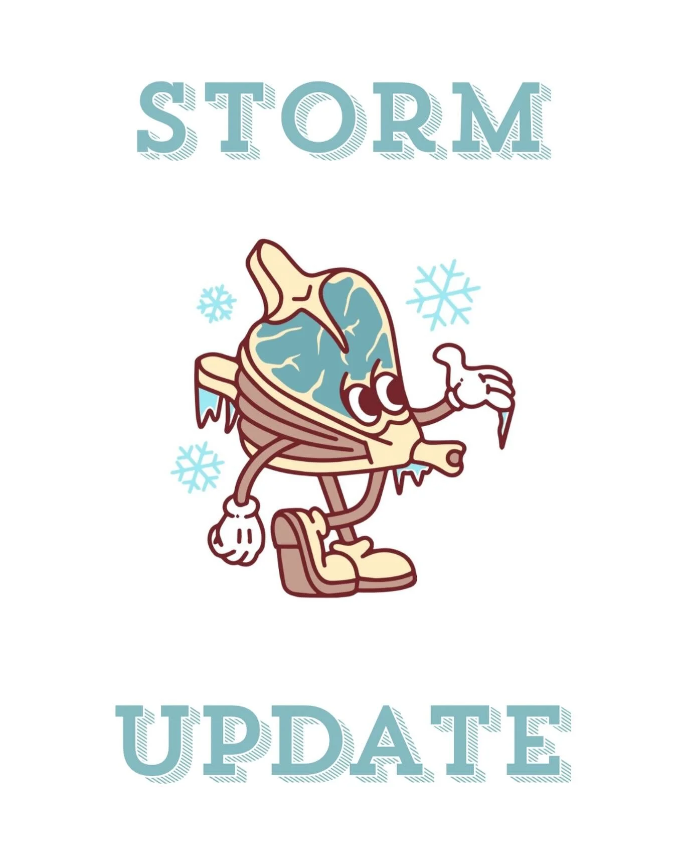As it stands right now we are OPEN tomorrow! We will watch the storm closely to make sure our staff can get home safely, but as of right now we are open regular hours tomorrow until we&rsquo;re not! Stay safe everyone ❄️🌨️