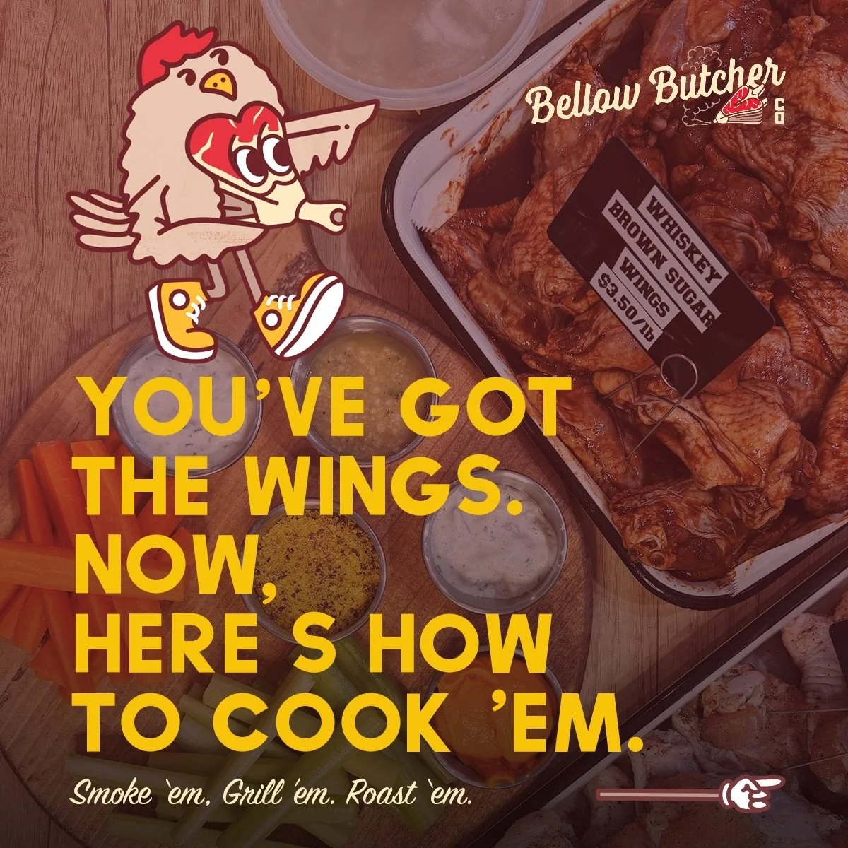 Don&rsquo;t wing it and ruin your Super Bowl Sunday. Read below for tips on cooking our naked and marinated wings. 

Smoke &rsquo;em. Grill &rsquo;em. Or do what we do on a weeknight and roast the hell out of &rsquo;em.

UNSAUCED CRISPY OVEN WINGS

S