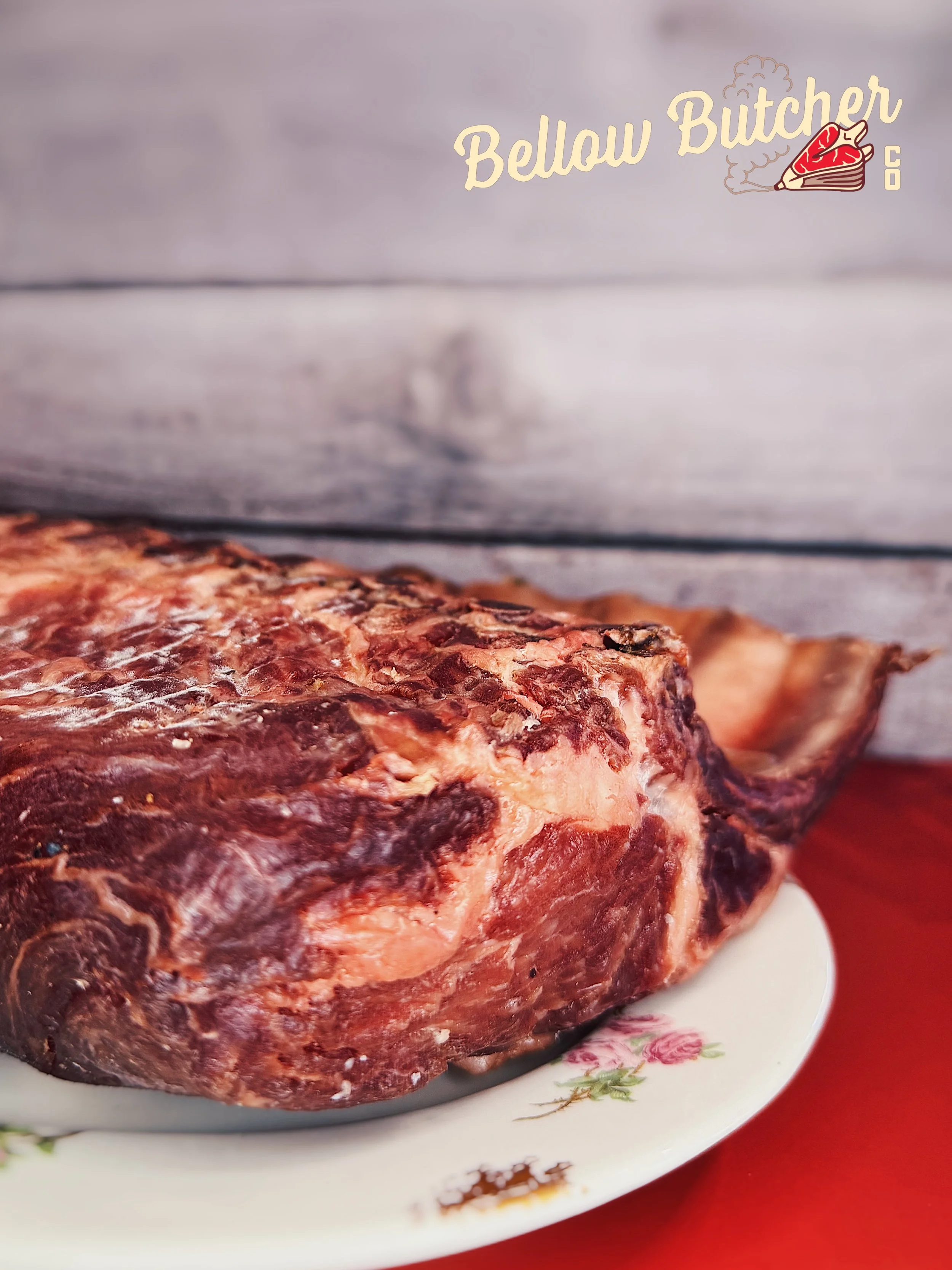 A couple of fun things are coming out of the dry ager this week. 

Our dry aged pork chops will be ready earlier in the week, followed by a porchetta landing on Saturday. While dry aged beef usually goes deep into that funky, nutty flavor territory, 