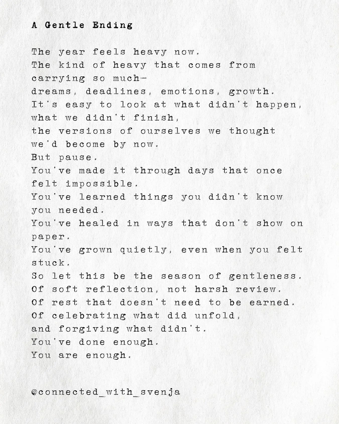 There&rsquo;s a sense of heaviness in my counselling room. It&rsquo;s the end of the year. This comes with different thoughts and feelings. Perhaps a sense of relief, but also fatigue, guilt, regret and a feeling of &ldquo;I didn&rsquo;t do enough&rd