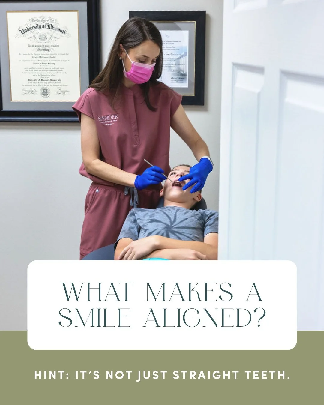 ✨ What Makes a Smile Aligned? (Hint: It&rsquo;s not just straight teeth!)

When you look in the mirror, you may notice crooked teeth or a little crowding - but as orthodontists, we see so much more.

🧠 True smile alignment includes:

✔️ Facial balan