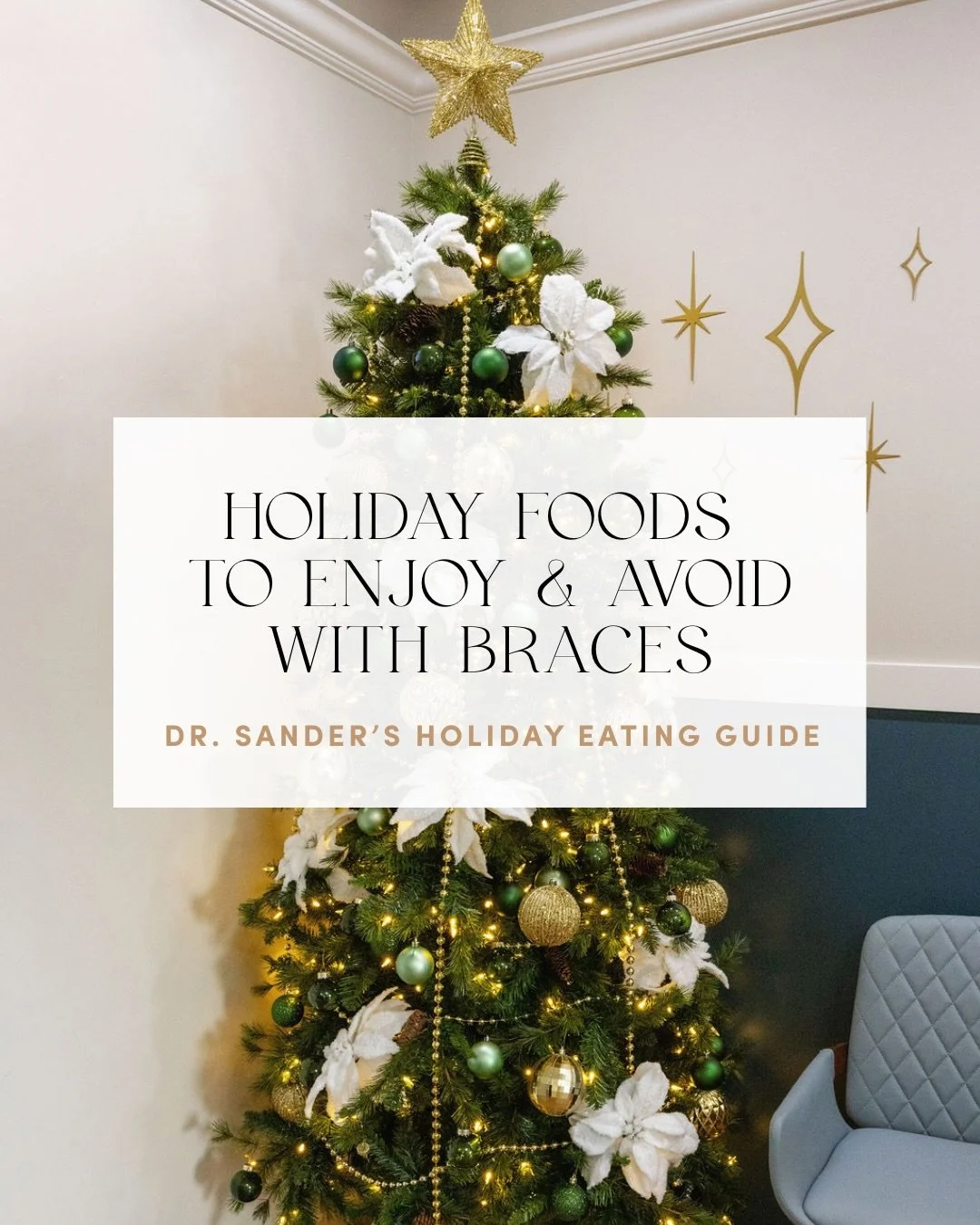 ✨ HOLIDAY BRACES CHEAT SHEET ✨

From festive feasts to sweet treats, here&rsquo;s your guide to enjoying the season without a braces emergency 🎄🦷 Whether you&rsquo;re team mashed potatoes or can&rsquo;t resist a holiday cookie, we have your smile c
