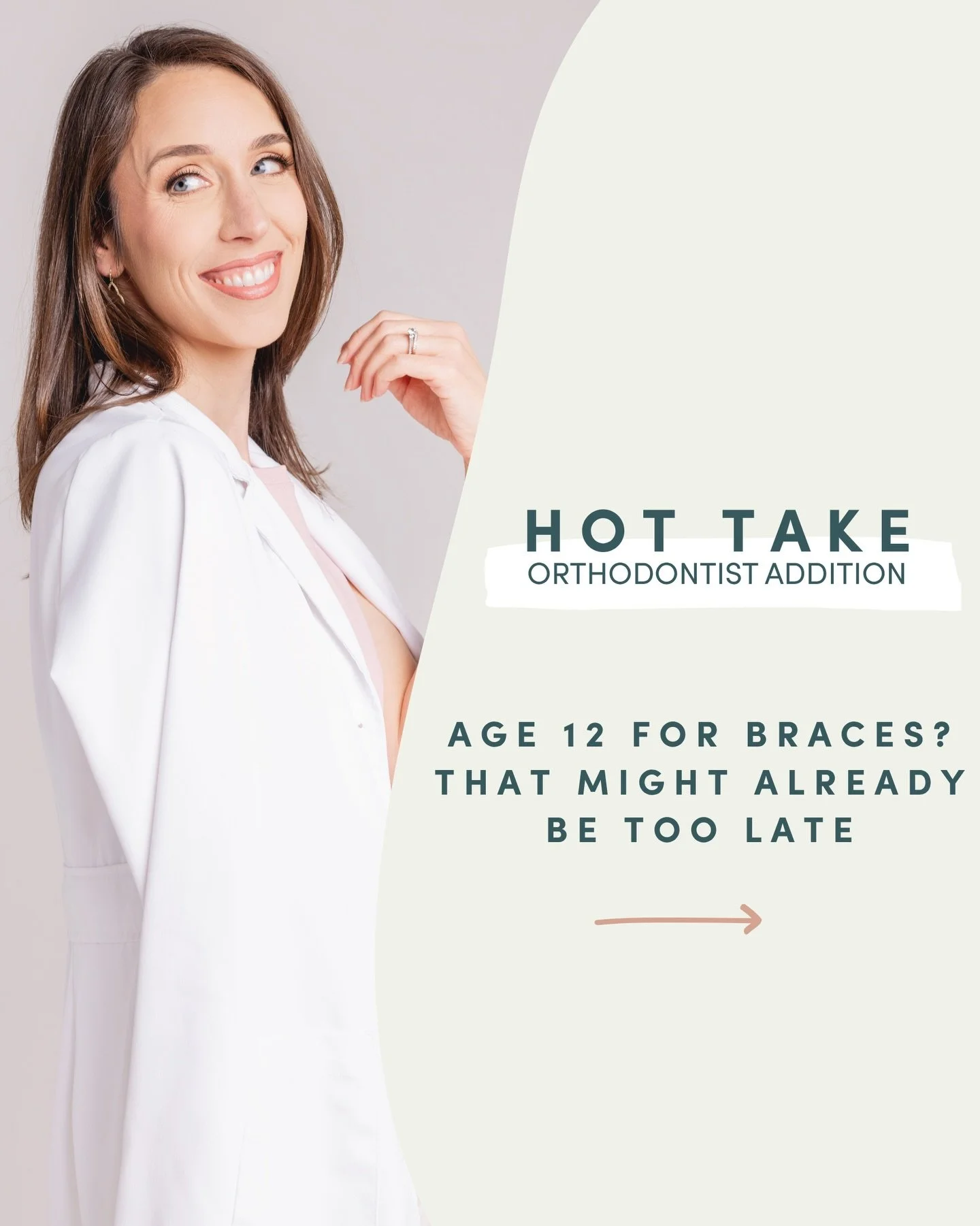 Let&rsquo;s clear this up 👇
There&rsquo;s a common belief that kids should get braces around age 12&hellip; but that&rsquo;s not always the full picture.

Some children need earlier guidance to prevent bigger issues. Others simply need time to grow 