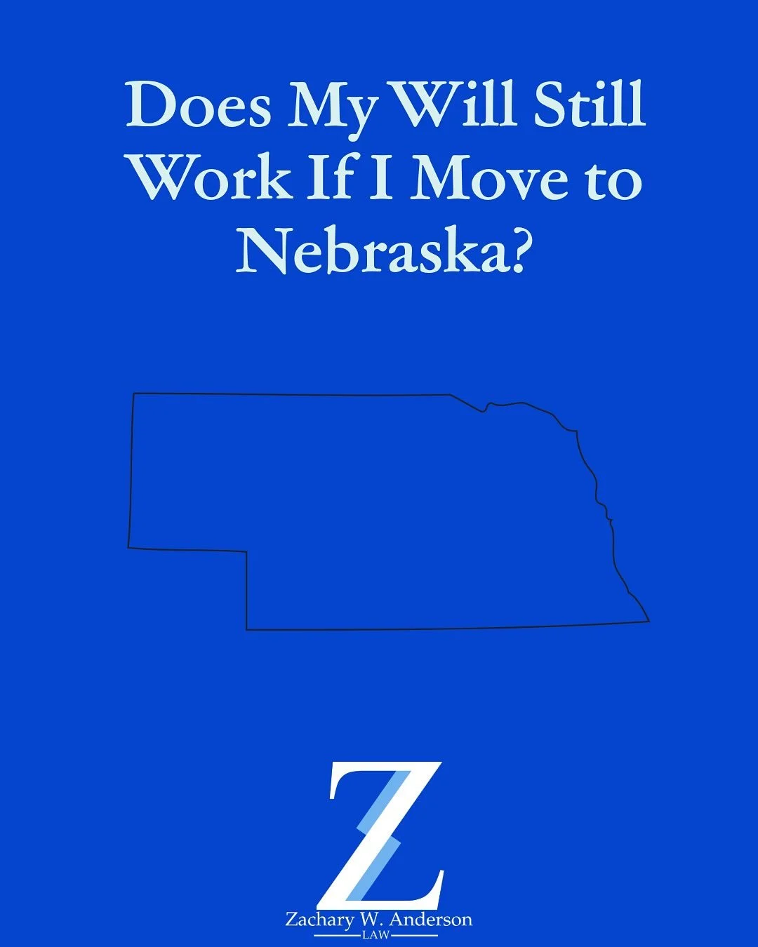 ✈️ Moving to Nebraska? Wondering if your will still works here?
The good news: most out-of-state wills are still valid. But Nebraska has its own rules that could affect how your estate plan plays out — from witness requirements to probate proc